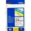 Cinta Rotuladora  Brother Tze-251 24mm Negro S/ Blanco