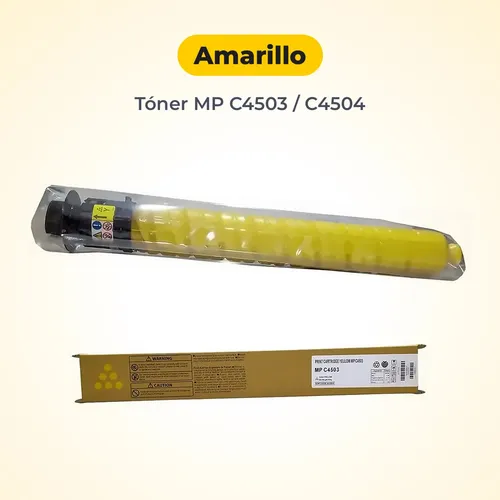 Tóner Top Sinergi Compatible con Ricoh MPC4503/4504 Amarillo